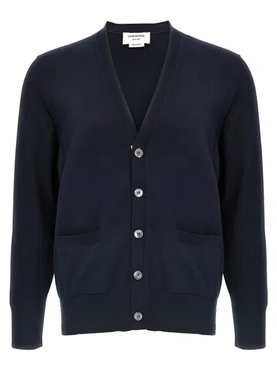 Thom Browne '4-bar' Cardigan In Blue