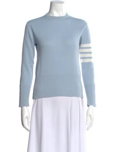 Pre-owned Thom Browne 4-bar Cashmere Sweater In Blue