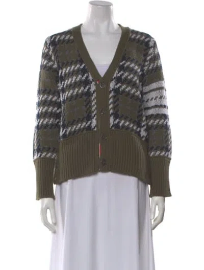 Pre-owned Thom Browne 4-bar Cashmere Sweater In Blue