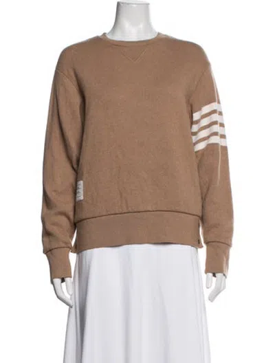 Pre-owned Thom Browne 4-bar Cashmere Sweater In Brown