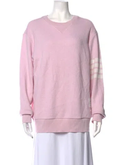 Pre-owned Thom Browne 4-bar Cashmere Sweater In Pink