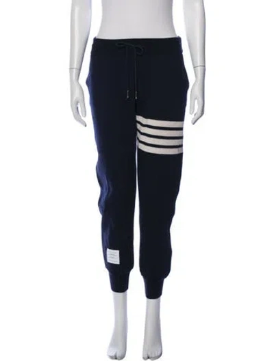 Pre-owned Thom Browne 4-bar Cashmere Sweatpants In Blue