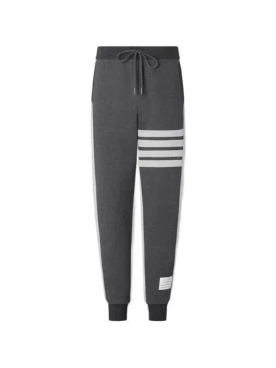 Thom Browne 4-bar Colour-block Track Pants In Black