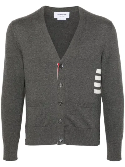 THOM BROWNE THOM BROWNE 4BAR COTTON CARDIGAN