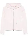 Thom Browne Cotton Hoodie With Drawstring Hood And Pockets In Pink