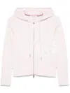 Thom Browne Cotton Hoodie With Drawstring Hood And Pockets In Pink