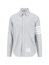Thom Browne 4-bar Detail Shirt In Grey