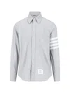 Thom Browne 4-bar Detail Shirt In Grey