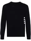 Thom Browne 4-bar Cotton Jumper In Black