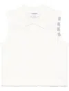 Thom Browne Women's 4bar Cotton Top In White
