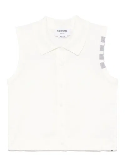Thom Browne 4bar Cotton Top In White
