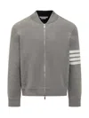 Thom Browne 4bar Crab Bomber In Lt Grey