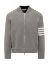 Thom Browne 4bar Crab Bomber In Lt Grey