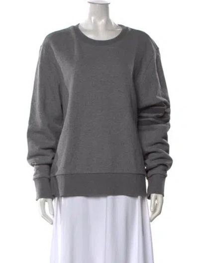 Pre-owned Thom Browne 4-bar Crew Neck Sweatshirt In Grey
