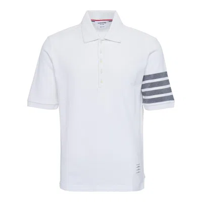 Thom Browne 4-bar Essential Polo Men In Neutral