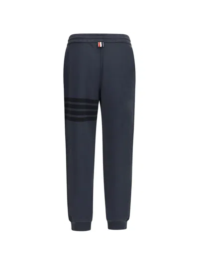 Thom Browne 4-bar Garment-dyed Track Pants In 그레이