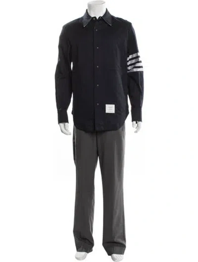Pre-owned Thom Browne 4-bar Jacket In Blue