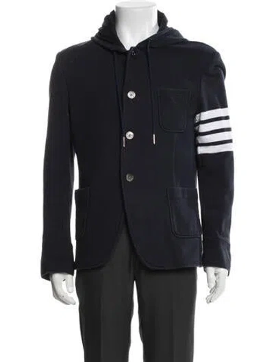 Pre-owned Thom Browne 4-bar Jacket In Blue