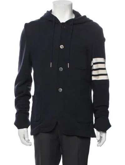 Pre-owned Thom Browne 4-bar Jacket In Blue