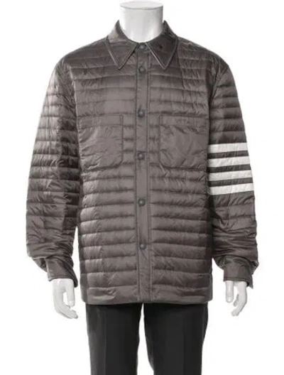Pre-owned Thom Browne 4-bar Jacket In Grey