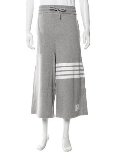 Pre-owned Thom Browne 4-bar Jogger Shorts W/ Tags In Gray