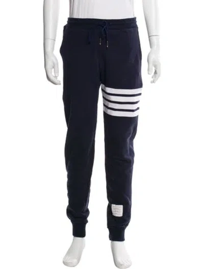 Pre-owned Thom Browne 4-bar Joggers In Blue