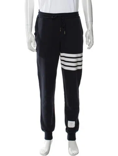 Pre-owned Thom Browne 4-bar Joggers In Blue