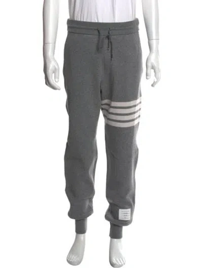 Pre-owned Thom Browne 4-bar Joggers In Gray
