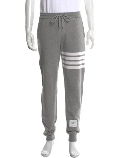 Pre-owned Thom Browne 4-bar Joggers In Gray