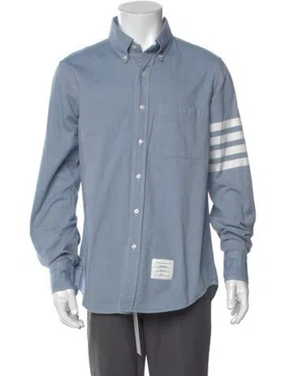 Pre-owned Thom Browne 4-bar Long Sleeve Shirt In Multi