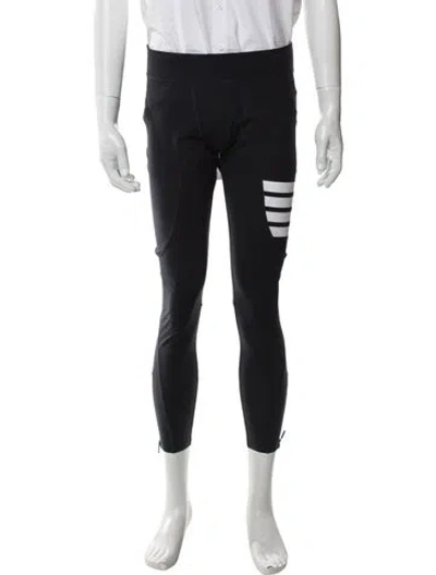 Pre-owned Thom Browne 4-bar Lounge Bottoms In Black