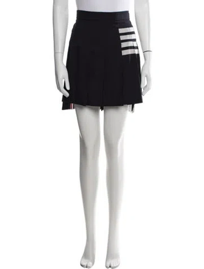 Pre-owned Thom Browne 4-bar Mini Skirt In White