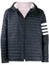 Thom Browne 4-bar Stripe Padded Jacket In Blue