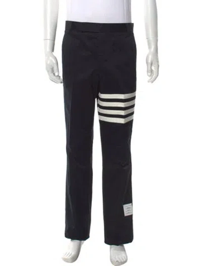 Pre-owned Thom Browne 4-bar Pants In Black