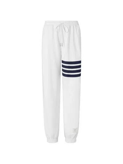 Thom Browne 4-bar Piping Track Pants In White