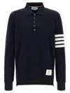 Thom Browne 4bar Polo Blue In Black