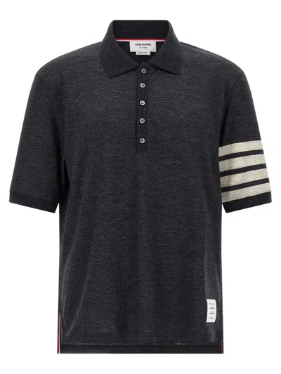 THOM BROWNE THOM BROWNE '4BAR' POLO SHIRT