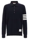 Thom Browne 4-bar Stripe 2003-print Polo Shirt In Black