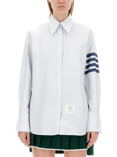 Thom Browne 4bar Shirt In Blue