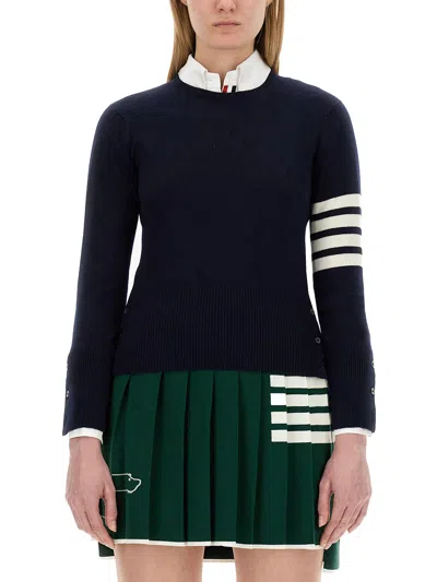 Thom Browne 4bar Shirt In Blue