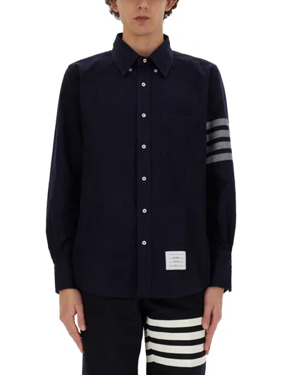 Thom Browne 4bar Shirt In Blue