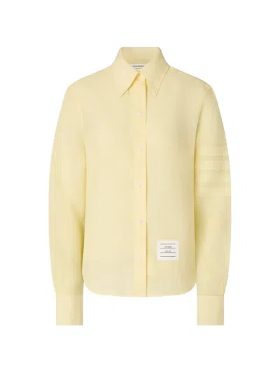 Thom Browne 4-bar Shirt In Yellow