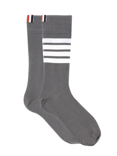 Thom Browne 4bar Socks. In Grey