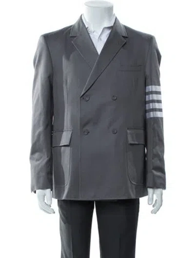 Pre-owned Thom Browne 4-bar Sport Coat W/ Tags In Gray