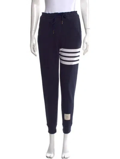 Pre-owned Thom Browne 4-bar Straight Leg Pants In Blue