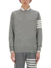 Thom Browne Classic 4-bar Mesh In Grey