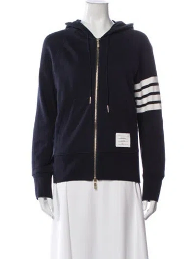 Pre-owned Thom Browne 4-bar Striped Jacket In Blue