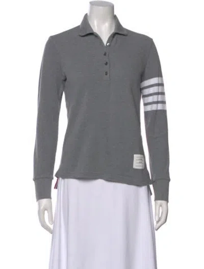 Pre-owned Thom Browne 4-bar Striped Polo In Multi