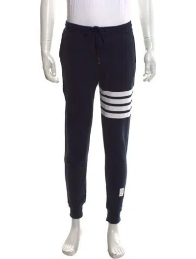 Pre-owned Thom Browne 4-bar Striped Sweatpants In Blue