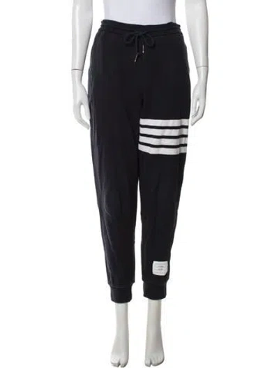 Pre-owned Thom Browne 4-bar Striped Sweatpants In Blue